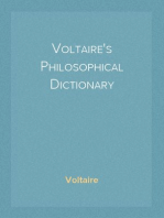 Voltaire's Philosophical Dictionary