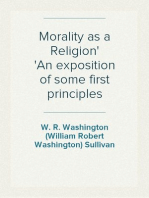Morality as a Religion
An exposition of some first principles