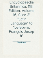 Encyclopaedia Britannica, 11th Edition, Volume 16, Slice 3
"Latin Language" to "Lefebvre, François-Joseph"