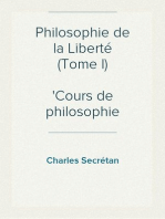 Philosophie de la Liberté (Tome I)
Cours de philosophie morale
