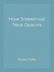 Read Hohe Sommertage Neue Gedichte Online By Gustav Falke Books