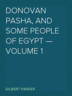 Donovan Pasha, and Some People of Egypt — Volume 1