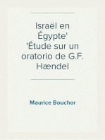 Israël en Égypte
Étude sur un oratorio de G.F. Hændel