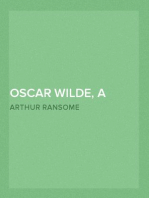 Oscar Wilde, a Critical Study