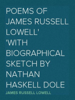 Poems of James Russell Lowell
With biographical sketch by Nathan Haskell Dole