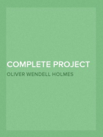 Complete Project Gutenberg Oliver Wendell Holmes, Sr. Works