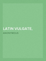 Latin Vulgate, Bible Book Titles and Names