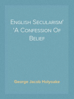 English Secularism
A Confession Of Belief