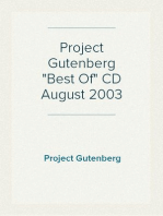 Project Gutenberg "Best Of" CD August 2003