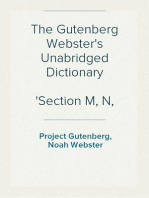 The Gutenberg Webster's Unabridged Dictionary
Section M, N, and O