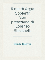 Rime di Argia Sbolenfi
con prefazione di Lorenzo Stecchetti