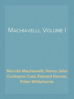 Machiavelli, Volume I