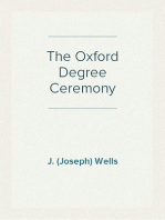 The Oxford Degree Ceremony