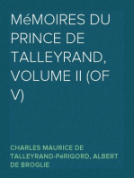 Mémoires du prince de Talleyrand, Volume II (of V)