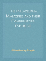The Philadelphia Magazines and their Contributors 1741-1850
