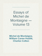 Essays of Michel de Montaigne — Volume 13