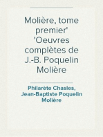 Molière, tome premier
Oeuvres complètes de J.-B. Poquelin Molière
