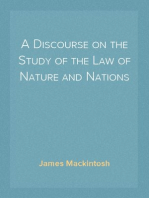 A Discourse on the Study of the Law of Nature and Nations