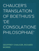 Chaucer's Translation of Boethius's 'De Consolatione Philosophiae'