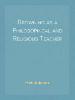 Browning as a Philosophical and Religious Teacher