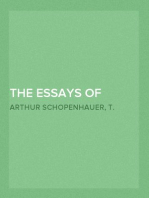 The Essays of Arthur Schopenhauer; The Art of Literature