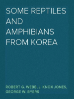 Some Reptiles and Amphibians from Korea