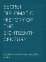 Secret Diplomatic History of The Eighteenth Century