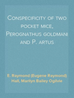 Conspecificity of two pocket mice, Perognathus goldmani and P. artus