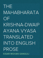 The Mahabharata of Krishna-Dwaipayana Vyasa Translated into English Prose
Sabha Parva