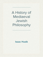 A History of Mediaeval Jewish Philosophy