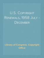U.S. Copyright Renewals, 1958 July - December