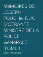 Mémoires de Joseph Fouché, Duc d'Otrante, Ministre de la Police Générale
Tome I