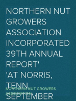 Northern Nut Growers Association Incorporated 39th Annual Report
at Norris, Tenn. September 13-15 1948