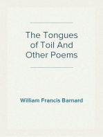 The Tongues of Toil And Other Poems