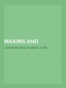 Maxims and Reflections