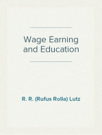 Wage Earning and Education