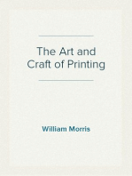 The Art and Craft of Printing