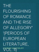 The Flourishing of Romance and the Rise of Allegory
(Periods of European Literature, vol. II)