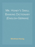 Mr. Honey's Small Banking Dictionary (English-German)