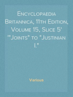 Encyclopaedia Britannica, 11th Edition, Volume 15, Slice 5
"Joints" to "Justinian I."