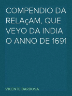 Compendio da relaçam, que veyo da India o anno de 1691