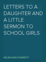 Letters to a Daughter and A Little Sermon to School Girls