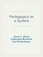 Pedagogics as a System