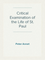 Critical Examination of the Life of St. Paul