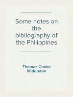 Some notes on the bibliography of the Philippines