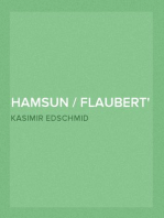 Hamsun / Flaubert
Zwei Reden