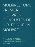 Molière, tome premier
Oeuvres complètes de J.-B. Poquelin Molière