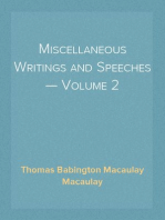 Miscellaneous Writings and Speeches — Volume 2