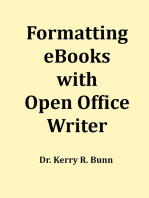 Formatting eBooks with Open Office Writer