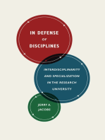 In Defense of Disciplines: Interdisciplinarity and Specialization in the Research University